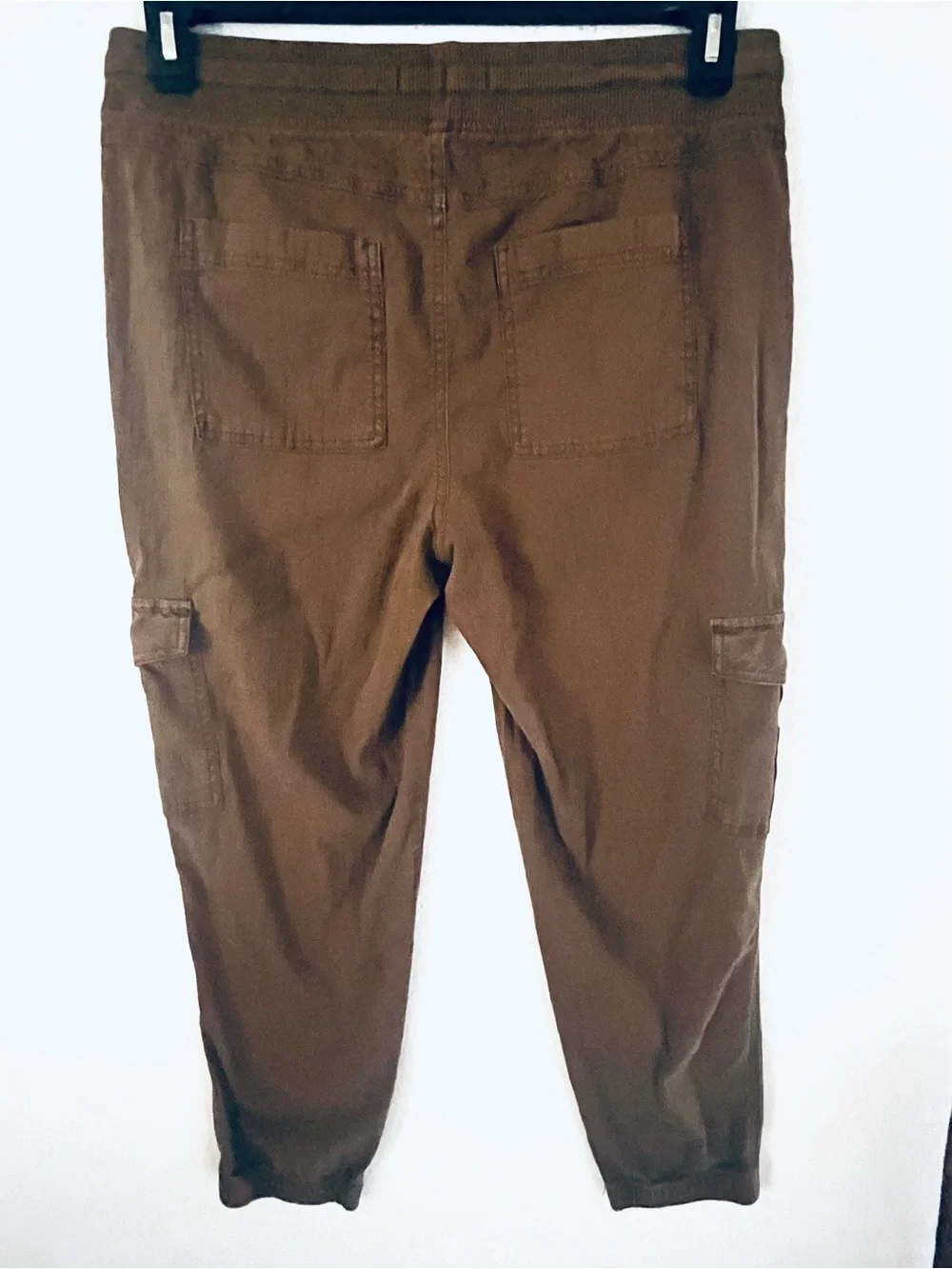 Sonoma women’s Brown Cargo Pants with Drawstring Waist - Picture 6 of 12
